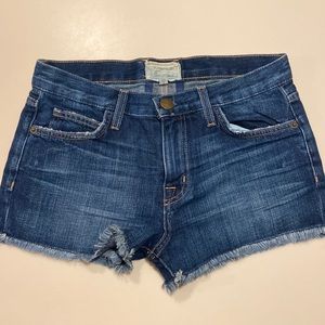 Current/Elliott dark blue jean shorts in a size 24